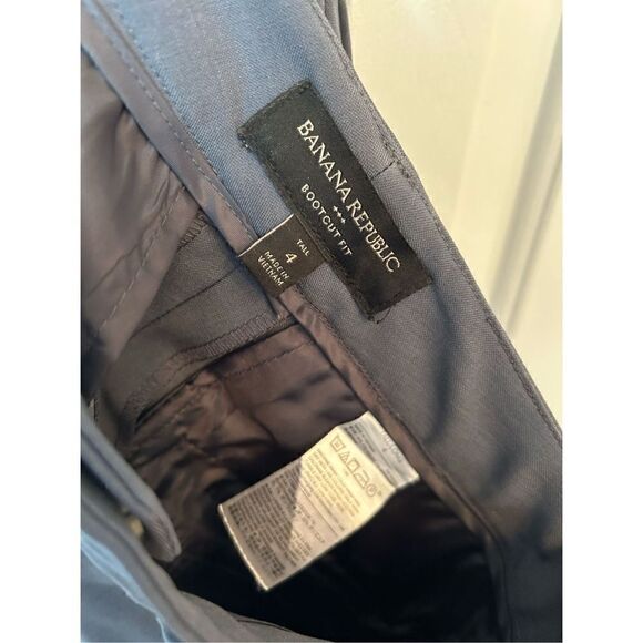 Banana republic dress pants dark blue size 4 tall bootcut - Picture 4 of 4